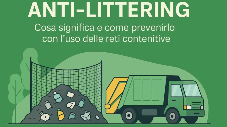 Cosa significa Anti-Littering e come prevenirlo con l’uso delle reti contenitive