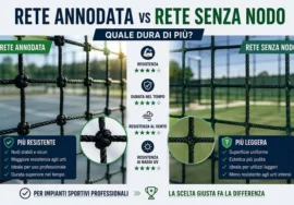 Confronto tra rete annodata e rete senza nodo per impianti sportivi: differenze di resistenza, durata e applicazioni